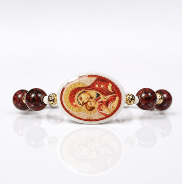 Red Jasper Stone Rosary