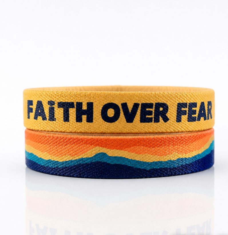 Faith Over Fear Wrist Band