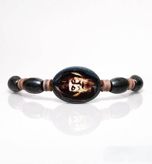 Saint Charbel Wood Rosary